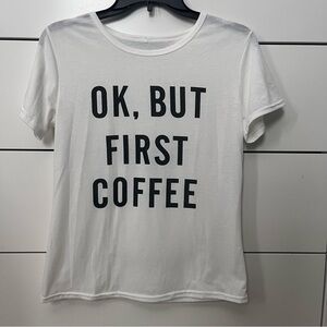 White Graphic Crew Neck Short Sleeve T-Shirt